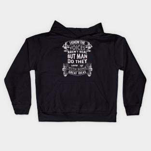 Voices aren´t Real Kids Hoodie